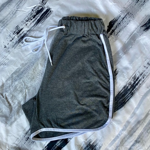 High Rise Cotton Track Shorts - Picture 3 of 5